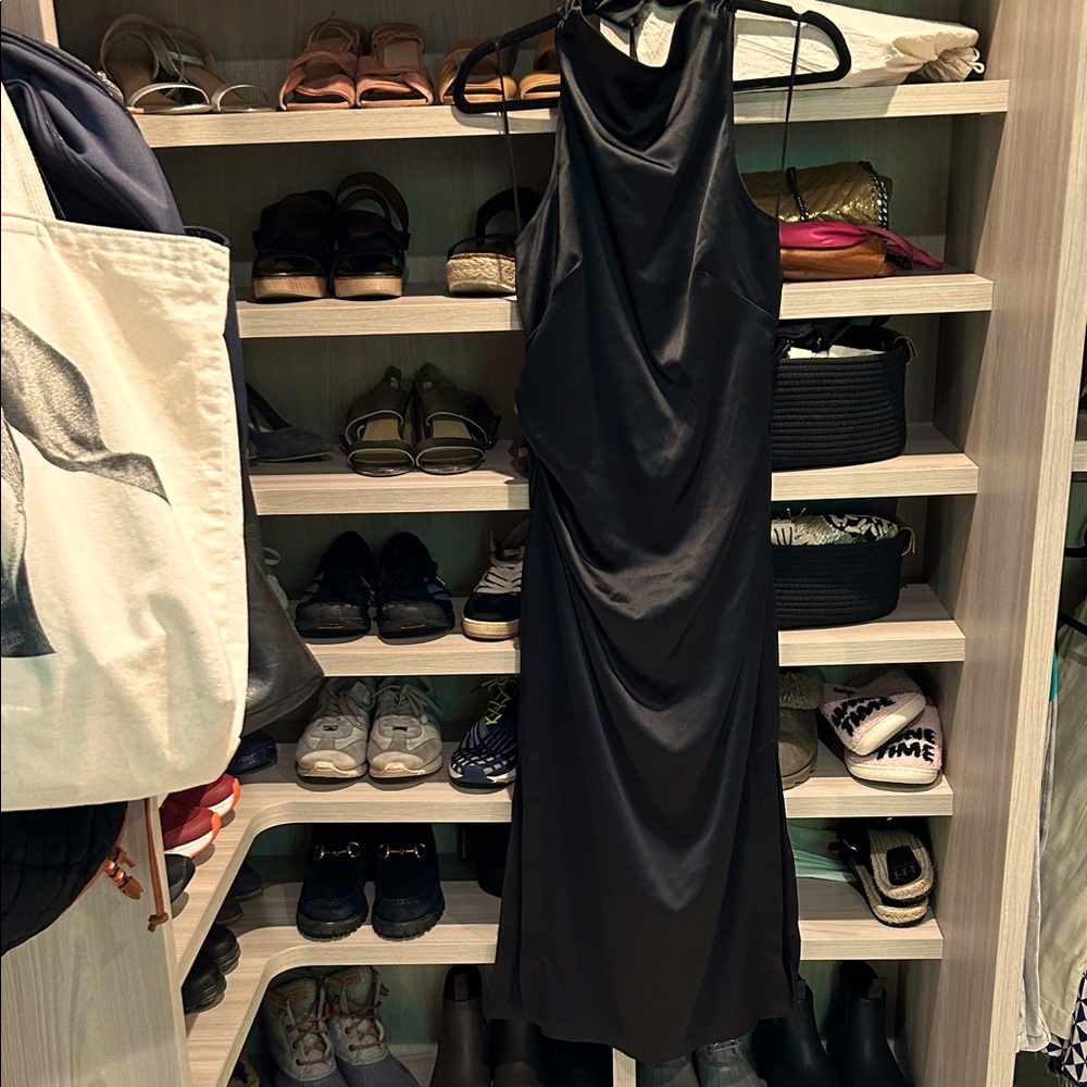 BHLDN Black Backless Dress